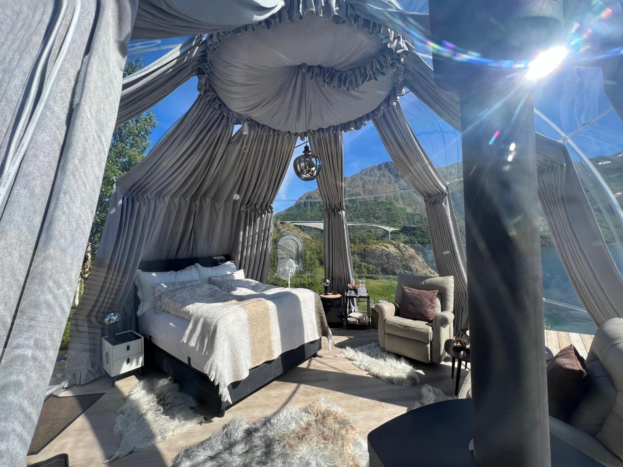 Lofoten Glampingdome Myrland Екстериор снимка